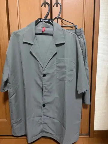 남성용 셋업 (반팔 셔츠, 숏팬츠) L 사이즈