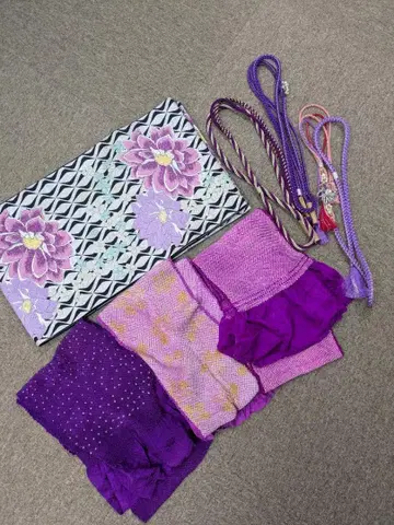 여성용 후리소데용 오비, 오비 장식 천, 허리띠 세트 판매