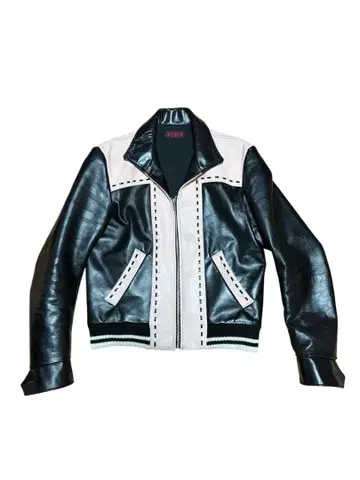 NEON LEATHER GARMENT 가죽 자켓 라 로카 존슨즈