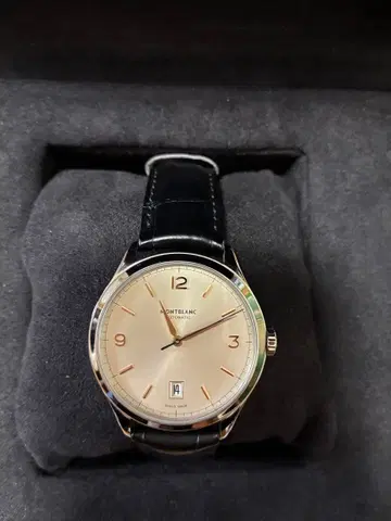 Montblanc 자동 와인딩 손목시계 실버 112520
