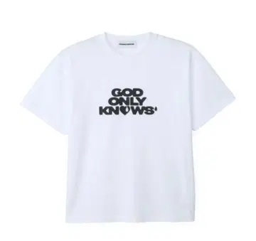 GOD ONLY KNOWS 크루넥T셔츠 화이트 L사이즈/이와타 타카노리