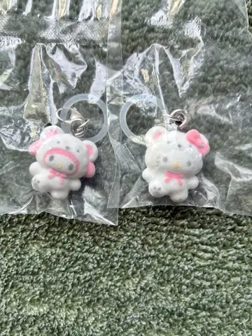 새상품 포근포근 스노우 산리오 키티 마이멜로디 메지루시 액세서리