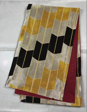 ak-011 순수 실크 후쿠로 오비 후리소데 성인식 새상품급 야하네