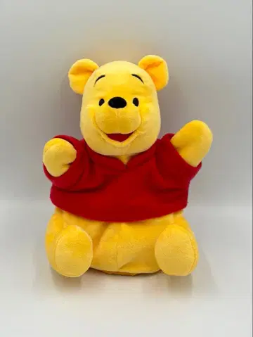 도쿄 디즈니 리조트 공식 푸우 핸드 퍼펫 봉제 인형