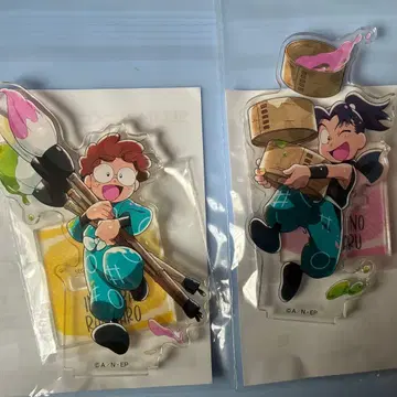 닌타마 란타로 세가 럭키 쿠지 란타로 키리마루 아크릴 스탠드 2체 세트