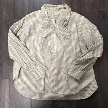 BEAMS BOY 체크 애스콧 타이 셔츠