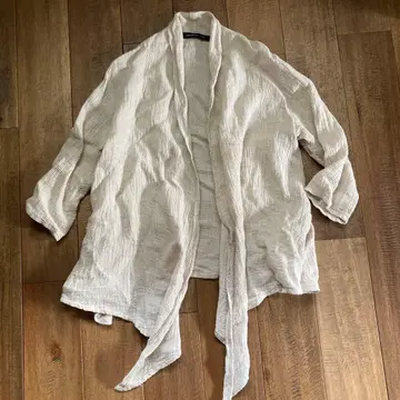 mizuiro-ind 와플 가디건 5부 소매