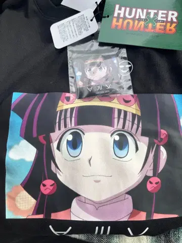 HUNTER x HUNTER 티셔츠 블랙 나니카 남성용 L 사이즈
