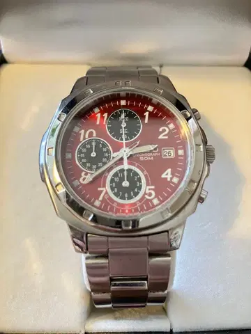 SEIKO SND 크로노그래프 하드렉스 크리스탈