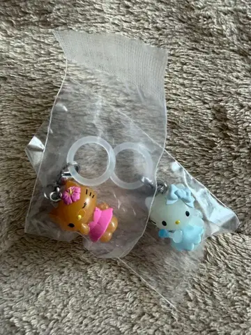 산리오 헬로키티 메지루시 액세서리 일광화상 천사 가챠가챠