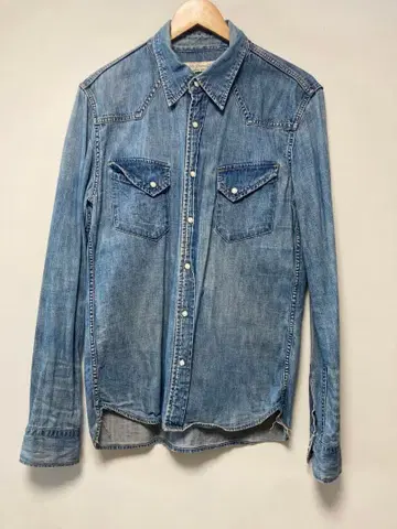 레미 레리프 REMI RELIEF 구제 가공 데님 셔츠 새상품급 L