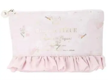 Maison de FLEUR 토끼 프린트 프릴 파우치 메종 드 플뢰르