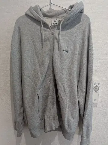 x-girl 그레이 후드티 풀 집업