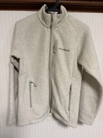 montbell 플리스 자켓 M 크림색