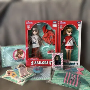 리카짱 제일복권 세일러즈 라스트 원상 빨간색 바시티 자켓 치어 스타일