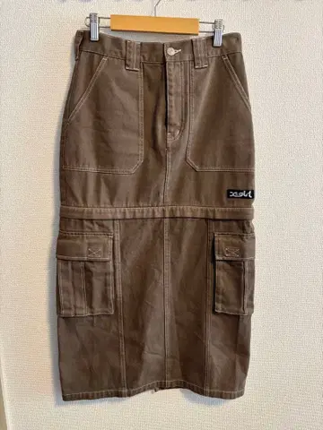 X-girl CONVERTIBLE SKIRT 데님 스커트