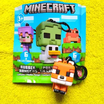 마이크라 Minecraft 통통 러버 키링 폭스 여우