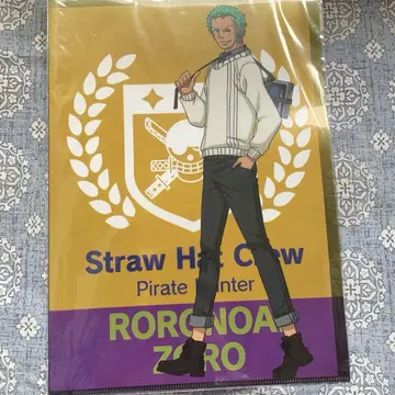 ONEPIECE 무기와라 스토어 스트로우햇 크루 클리어 파일 조로 상디