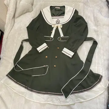 Amavel 허리 리본 벨트 세일러 원피스