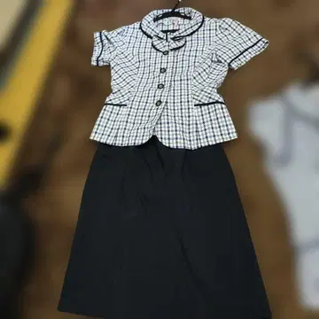 사무복 오버 블라우스 스커트 셋업 반팔 5호