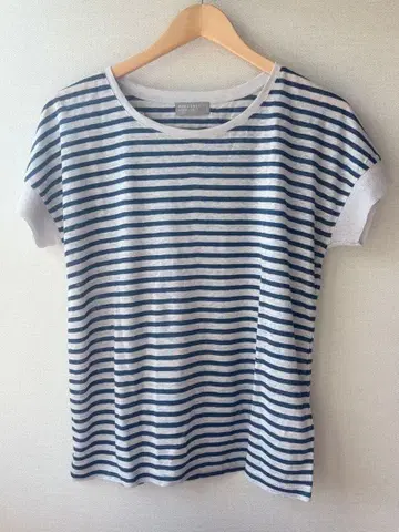 새상품급 마가렛호웰 린넨 100% 반팔 T셔츠 보더