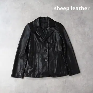 AVANTI NEW YORK / 양가죽 테일러드 가죽 자켓 블랙