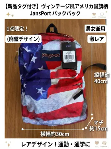 JANSPORT 잔스포츠 백팩 성조기 미국 국기 25L