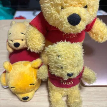 푸우 봉제 인형 세트