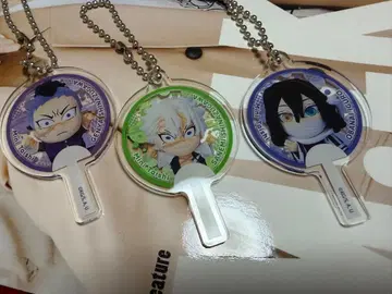 귀멸의 칼날 미니 대원 부채 참 사네미 겐야 오바나이