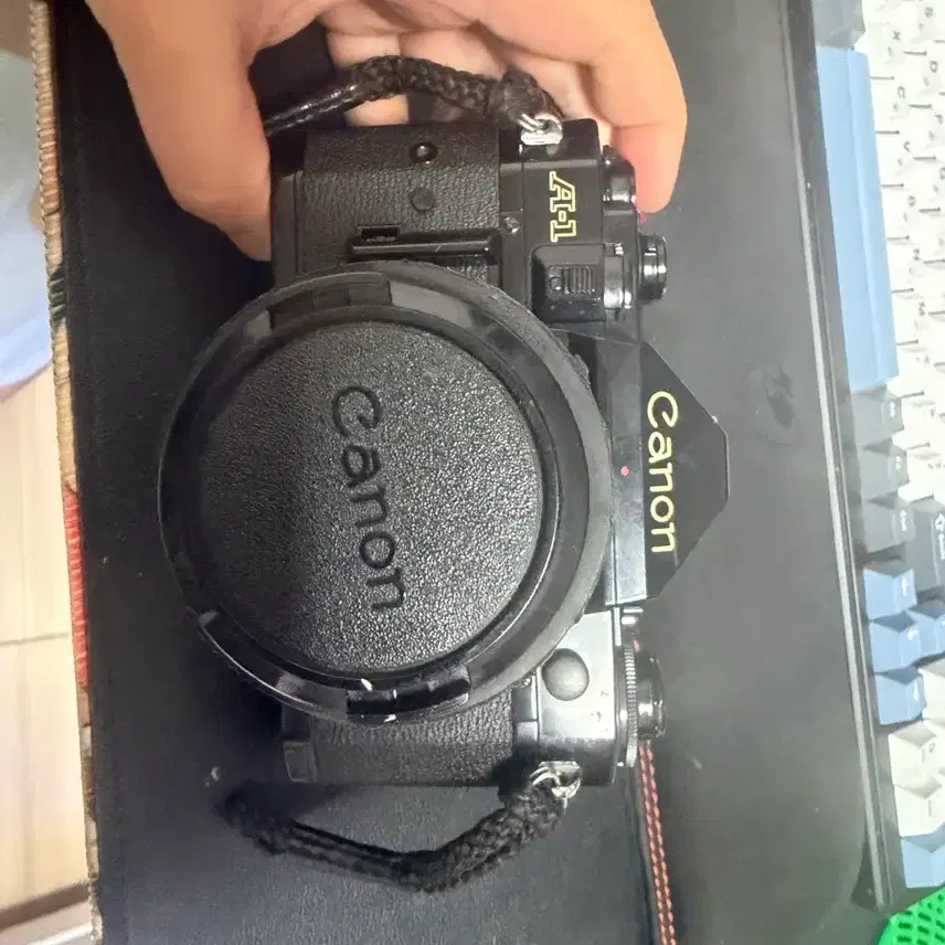 캐논 A-1 필름 카메라 블랙 1.4f 렌즈포함