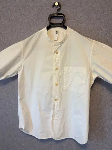 MHL. 마가렛호웰 밴드 카라 반팔 셔츠 L