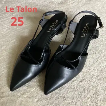 [ 새상품급 ] Le Talon 스틸레토 스트랩 펌프스 블랙 25