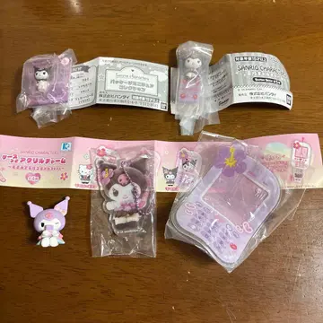 아크릴 참 헤이세이 갸루 패키지 미니어처 컬렉션 쿠로미 4점