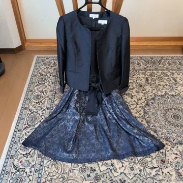 네이비 자켓 포함 원피스 드레스