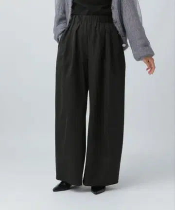 LEPSIM 이지 코쿤 와이드 팬츠 블랙 Tall 사이즈