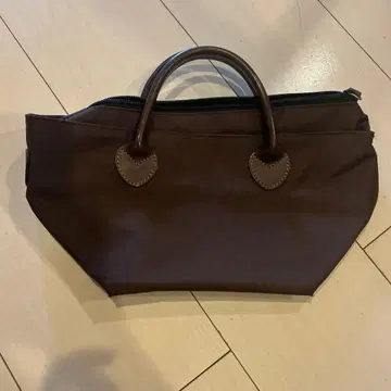 Herve Chapelier 브라운 미니 토트백