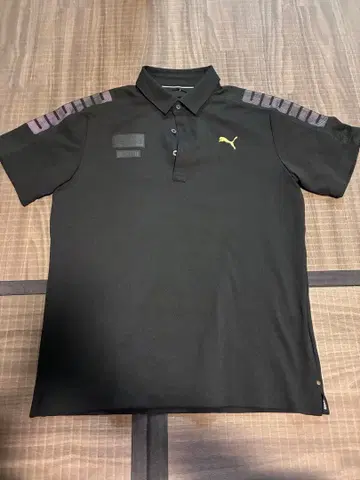 L 푸마 골프웨어 반팔 피케 셔츠 블랙