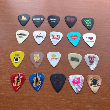 hide LEMONed 티어드롭형 기타 피크 20개 세트