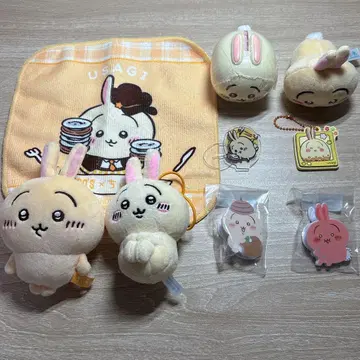 치이카와 토끼 굿즈 봉제 인형 키링 코코스 가챠가챠 모음