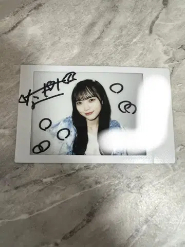 CUTIE STREET 메이츠 시대 마나베 나기사 친필 사인 폴라로이드