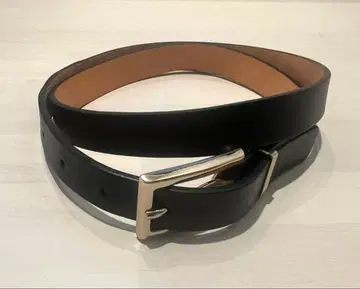 ICB 버클 벨트 가죽 여성용 블랙 실버