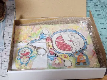 도라에몽 그림 세계 이야기 캔버스 키링 서툰 도라에몽