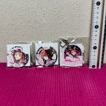 우에하라 아유무 생일 기념 권유 캔뱃지 아크릴 키링 세트 w