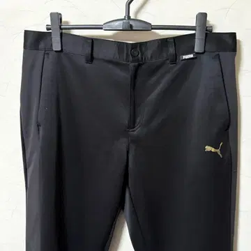 푸마 골프 팬츠 남성용 XXL 블랙 로고 스트레치