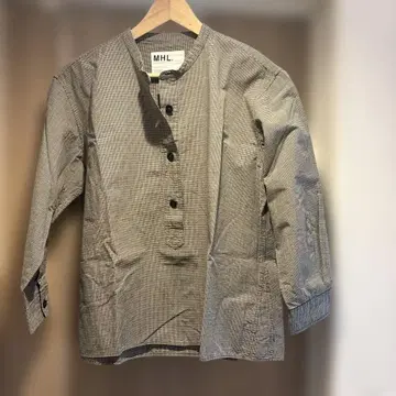 MHL 체크 무늬 코튼 긴팔 셔츠 II