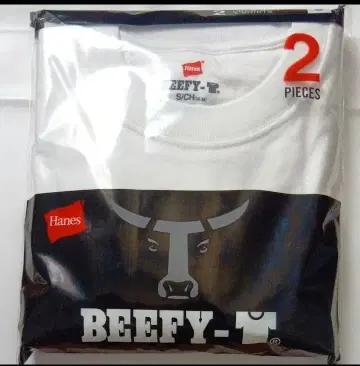 Hanes BEEFY-T 2장입 S사이즈 반팔 화이트 헤인즈