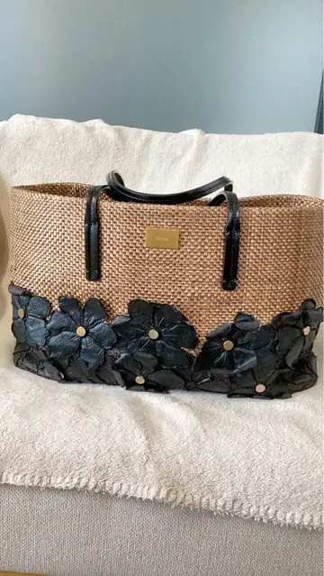 EPOCA 바스켓백 카고백 꽃 모티브 토트백