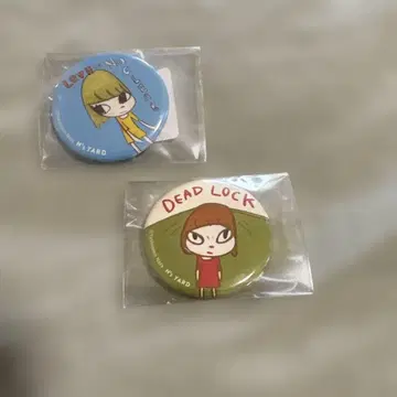 [ 미사용 ] 나라 요시토모 캔뱃지 2개 세트