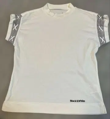 Black & White 반팔 티셔츠 화이트 일본제