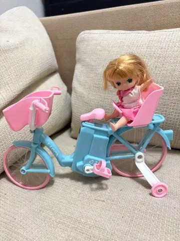 리카짱 자전거 스카이블루와 핑크